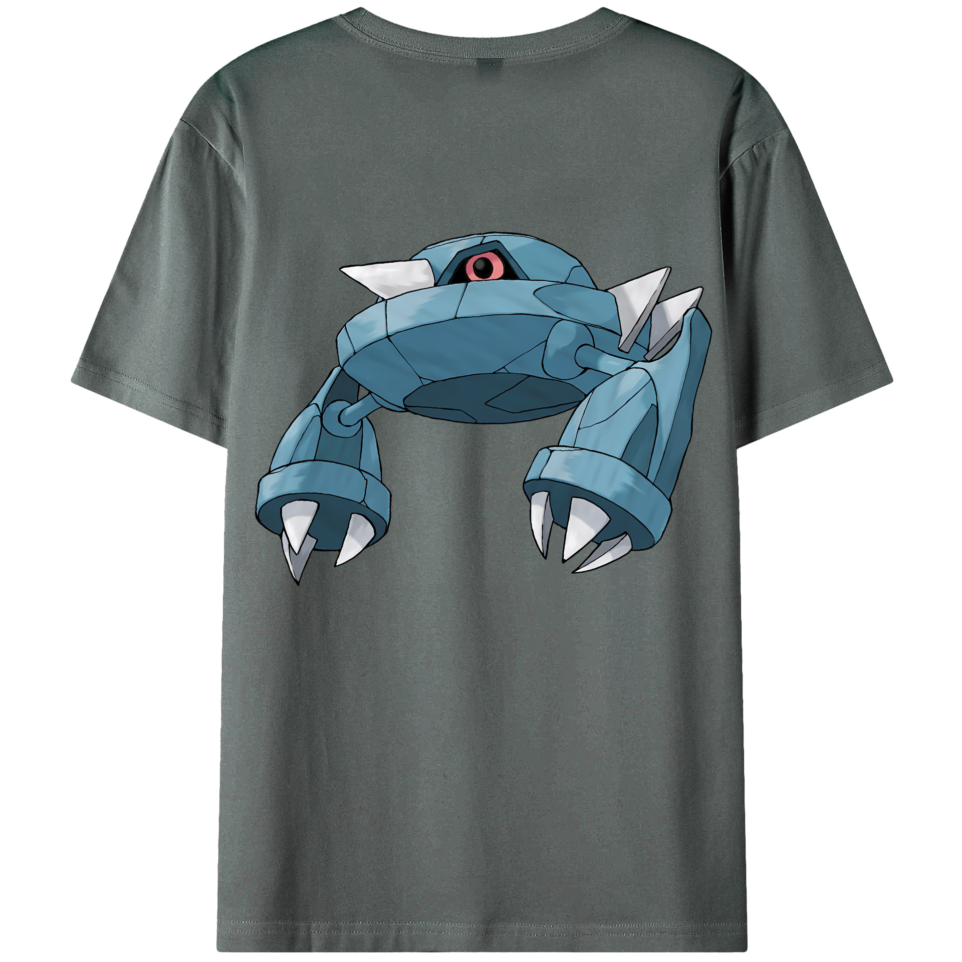 （画像用） ポケットモンスター Pokémon 綿100％ メンズ半袖Tシャツ（バックプリント） 通気性